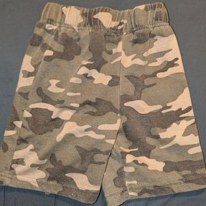 Swiggles Green and Gray Camo Kids Shorts